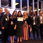 Ao lado da diretora do Rio de Janeiro - Adriana Pinna, da presidente Deise Mury e vice - presidente Miller Almeida do grupo 2 Connect Rosa Prista feliz por representar o grupo e por ter sua empresa em destaque nacional.